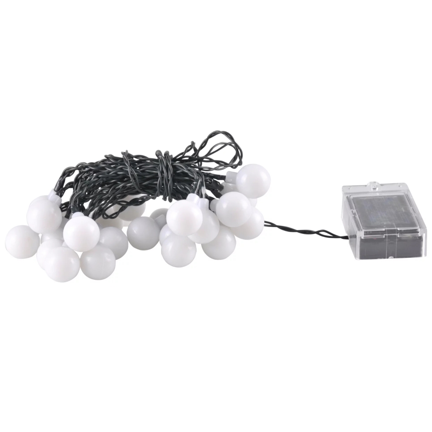 LED RGB Päikesepaneeliga valguskett PARTY 30xLED/1,2V 400 mAh 3,9 m IP44