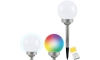 LED RGB Päikesepaneeliga valgusti BALL LED/0,2W/AA 1,2V/600mAh IP44