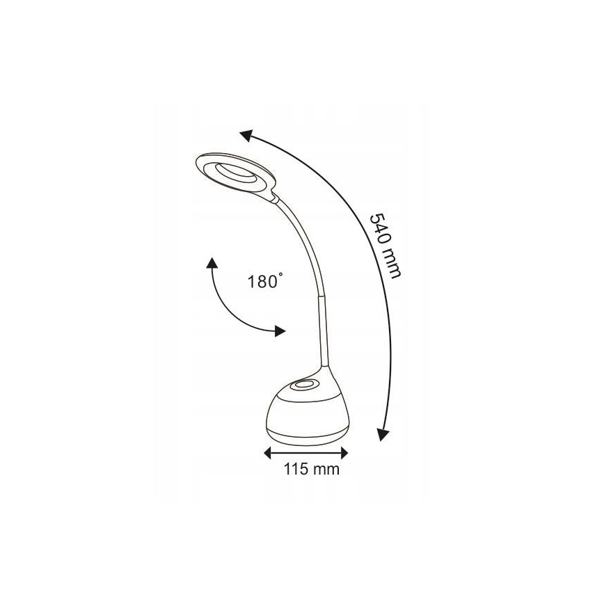 LED RGB Puutetundlik hämardatav laualamp GALACTIC LED/5W/230V