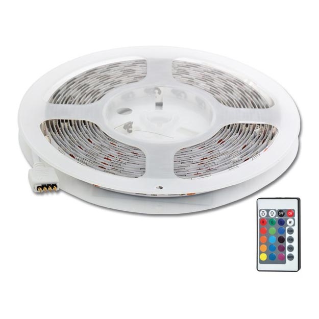 LED RGB Riba 5 m LED/72W/230V + Pult