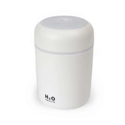 LED RGB Ultraheli aroomidifuuser ja õhuniisuti LED/2W 300ml valge