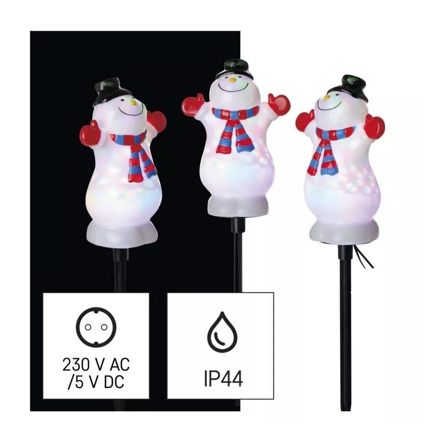 LED RGB Väli jõulukaunistus LED/5W/5/230V IP44