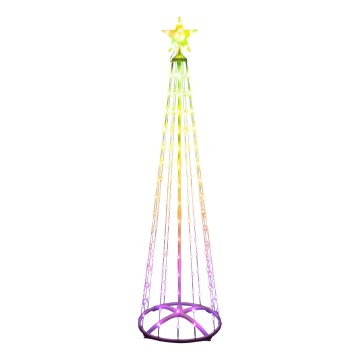 LED RGB Väljas jõulupuu 190xLED/230V 1,8 m IP44 + kaugjuhtimispult