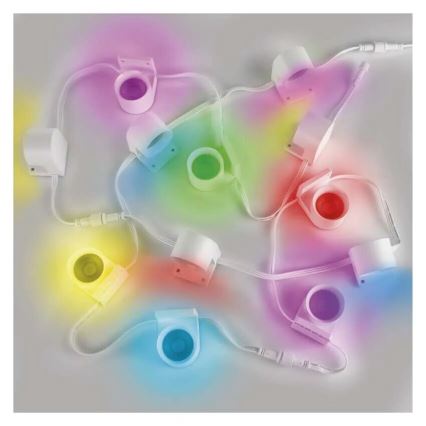 LED RGBIC+CCT Dekoratiivne valguskett kohtvalgustusega GoSmart 12xLED/7W/230V 255 cm Wi-Fi Tuya