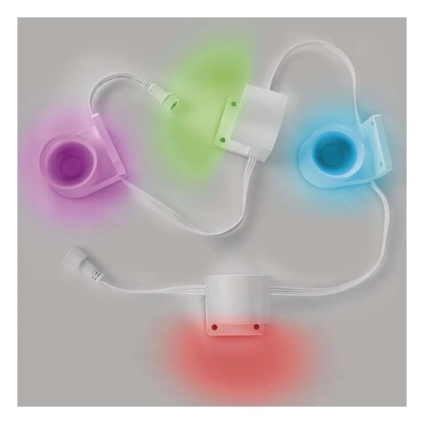 LED RGBIC+CCT Dekoratiivne valguskett kohtvalgustusega GoSmart - pikendus 4xLED/7W/230V 85 cm Wi-Fi Tuya