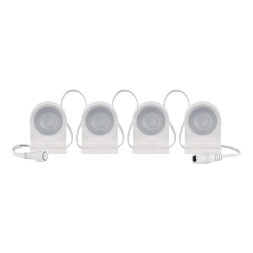 LED RGBIC+CCT Dekoratiivne valguskett kohtvalgustusega GoSmart - pikendus 4xLED/7W/230V 85 cm Wi-Fi Tuya