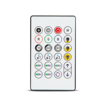 LED RGBIC hämardatav päikesepatareiga valguskett 30xLED/1,3W/3,7/5V 2200 mAh 14,37 m IP65 must + kaugjuhtimispult