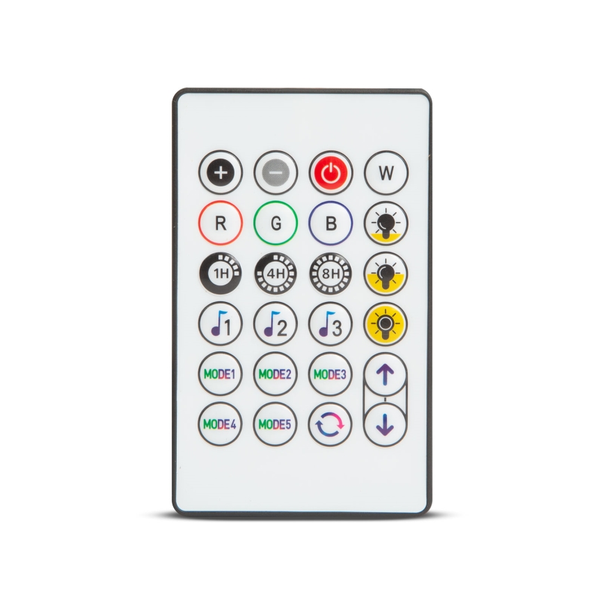 LED RGBIC hämardatav päikesepatareiga valguskett 30xLED/1,3W/3,7/5V 2200 mAh 14,37 m IP65 must + kaugjuhtimispult