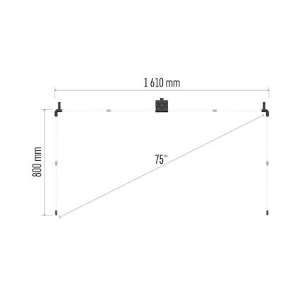 LED RGBIC Riba esemele TV GoSmart LED/24W/230V 75“