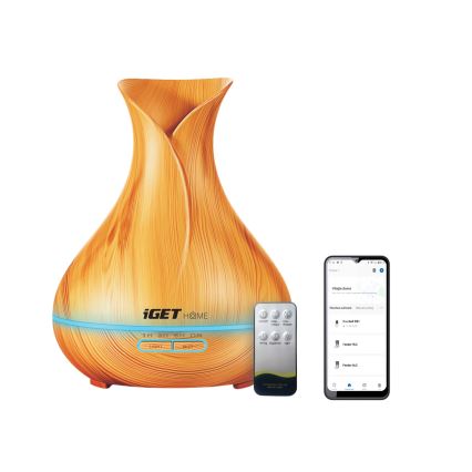 LED RGBW Aroomihajuti ja õhuniisuti LED/230V 500 ml Wi-Fi + kaugjuhtimispult