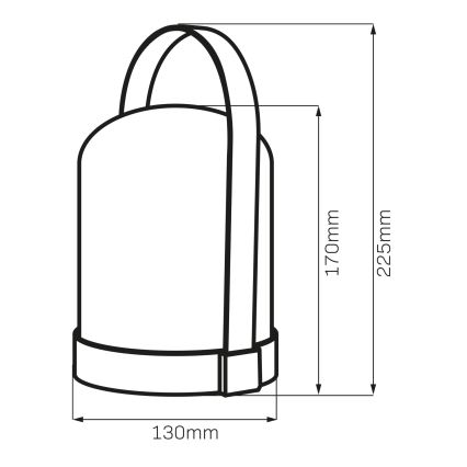 LED RGBW dekoratiivne laualamp MINORKA LED/0,3W/4,5V 3xAA