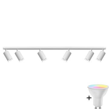 LED RGBW dimmerdatav vannatulede TURYN 6xGU10/6,5W/230V 2700-6500K Wi-Fi IP44 valge
