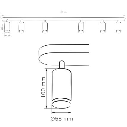 LED RGBW dimmerdatav vannatulede TURYN 6xGU10/6,5W/230V 2700-6500K Wi-Fi IP44 valge