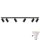 LED RGBW Dimmerdatud vannitoalamp TURYN 6xGU10/6,5W/230V 2700-6500K Wi-Fi IP44 must