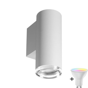 LED RGBW Dimmeriga vannitoavalgusti TURYN 1xGU10/6,5W/230V 2700-6500K Wi-Fi IP44 valge