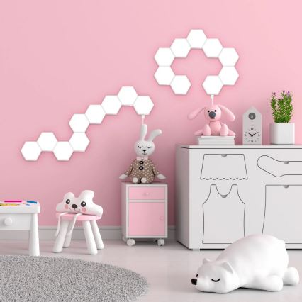 KOMPLEKT 9x LED RGBW Hämardatav dekoratiivne seinavalgusti MAYA LED/1W/230V + kaugjuhtimispult
