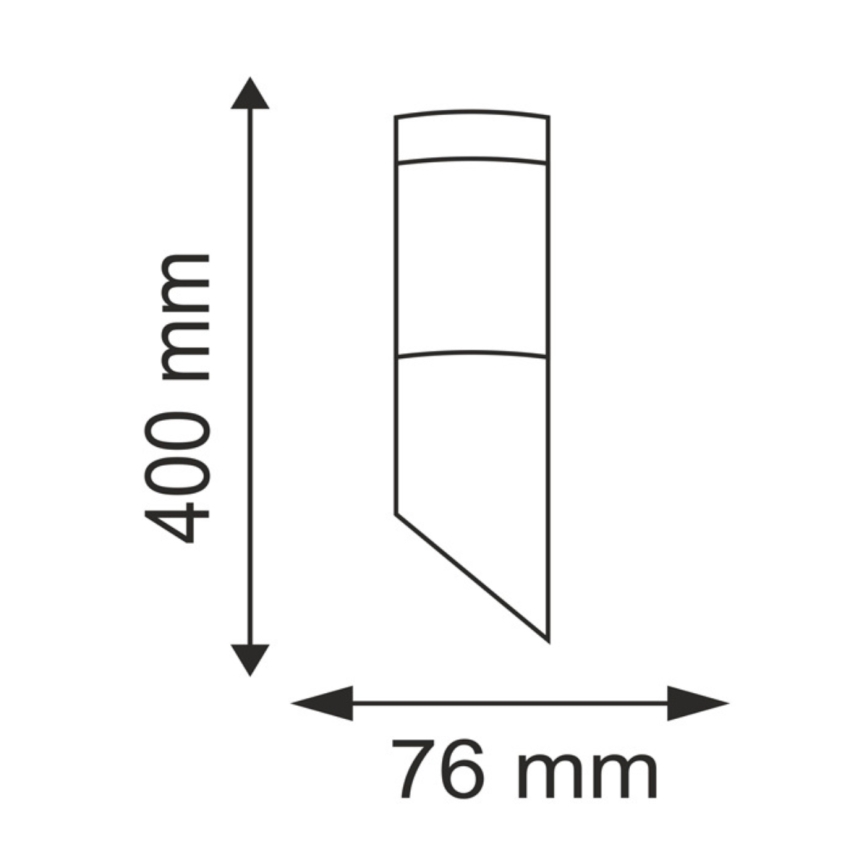LED RGBW hämardatav seinale paigaldatav välisvalgusti LIVIA 1xE27/6,5W/230V 2700-6500K Wi-Fi IP44 hõbedane