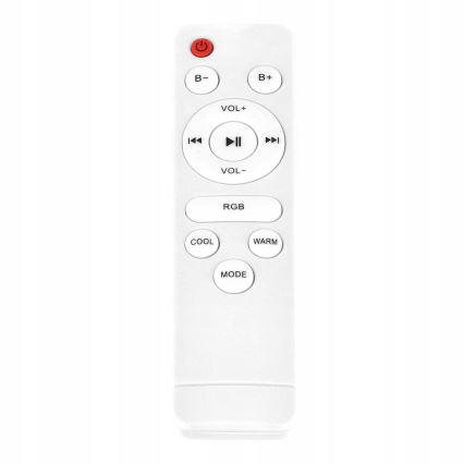 LED RGBW hämardatav laelamp kõlariga LED/60W/230V 3000–6000K Ø 40 cm valge + kaugjuhtimispult