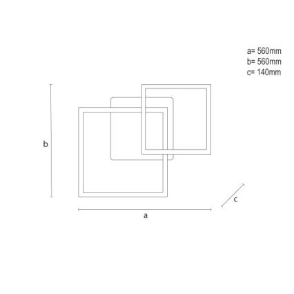 LED RGBW hämardatav laelamp LED/75W/230V 3000-6500K + kaugjuhtimispult