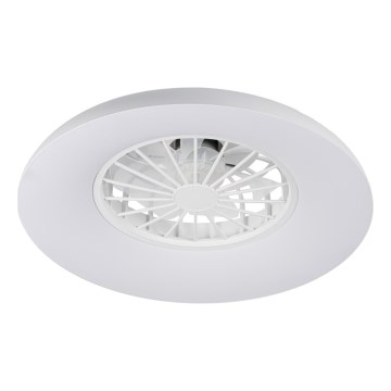 LED RGBW hämardatav laelamp ventilaatoriga PLAVE PAN LED/24W/230V 3000-6500K läbimõõt 48,5 cm valge + kaugjuhtimispult