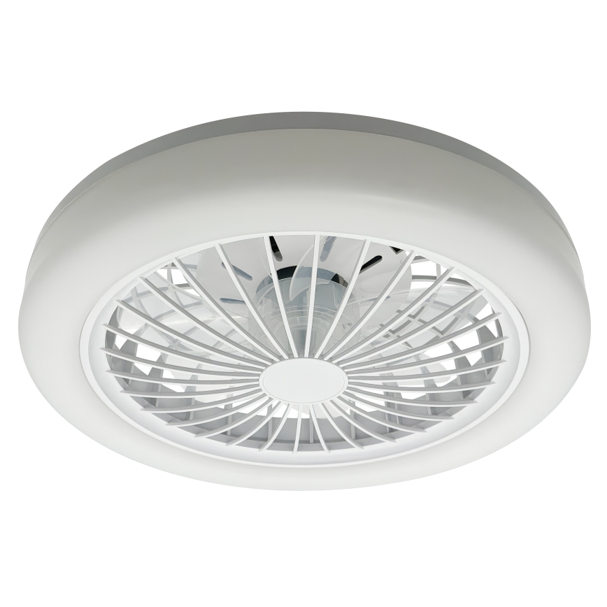 ZAMBIA LED RGBW hämardatav laelamp ventilaatoriga, 24W/230V, 3000-6500K, valge + kaugjuhtimispult