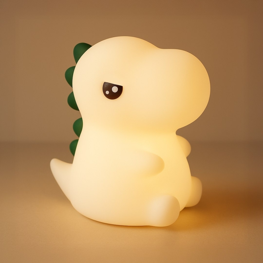 LED RGBW hämardatav laetav puutetundlik laste öölamp DINO LED/1W/5V 1200 mAh