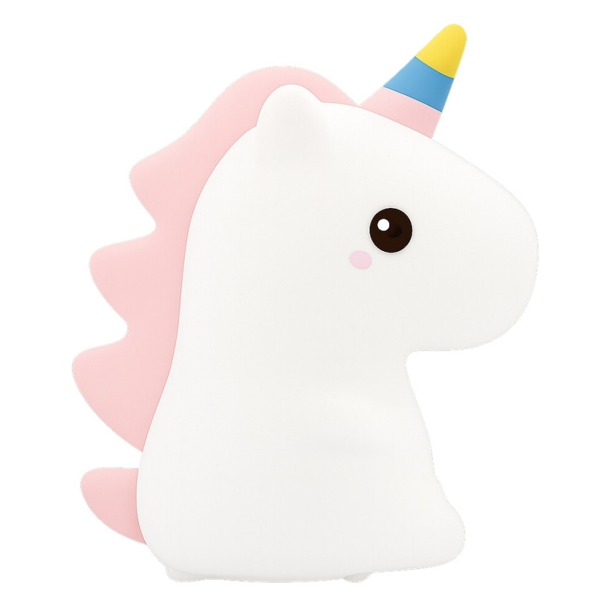 Laetav puutetundlik ja hämardatav LED RGBW laste öölamp UNICORN LED/1W/5V 1200 mAh
