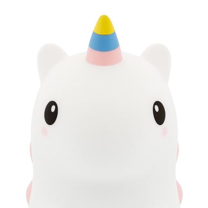 Laetav puutetundlik ja hämardatav LED RGBW laste öölamp UNICORN LED/1W/5V 1200 mAh