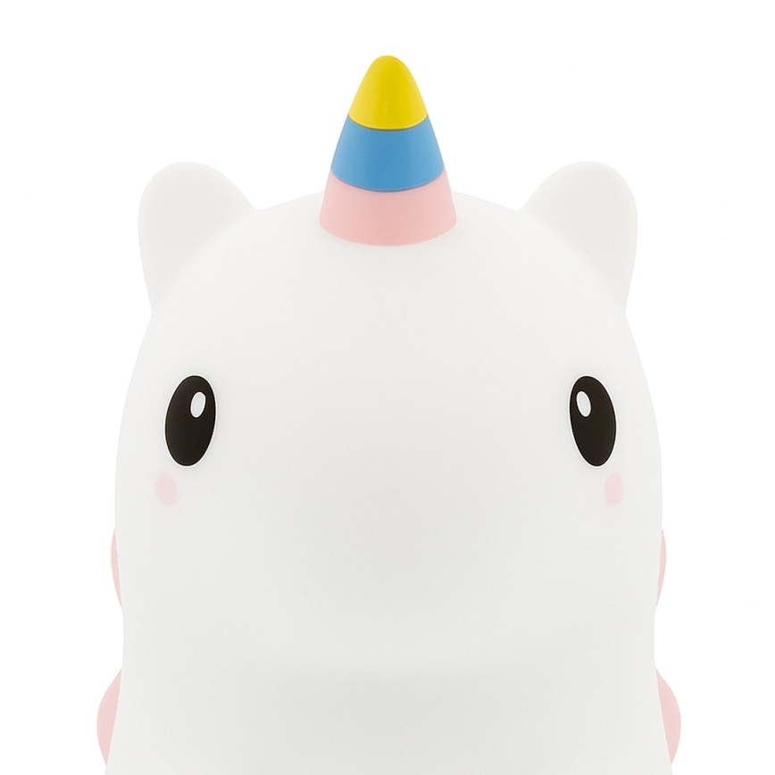 Laetav puutetundlik ja hämardatav LED RGBW laste öölamp UNICORN LED/1W/5V 1200 mAh