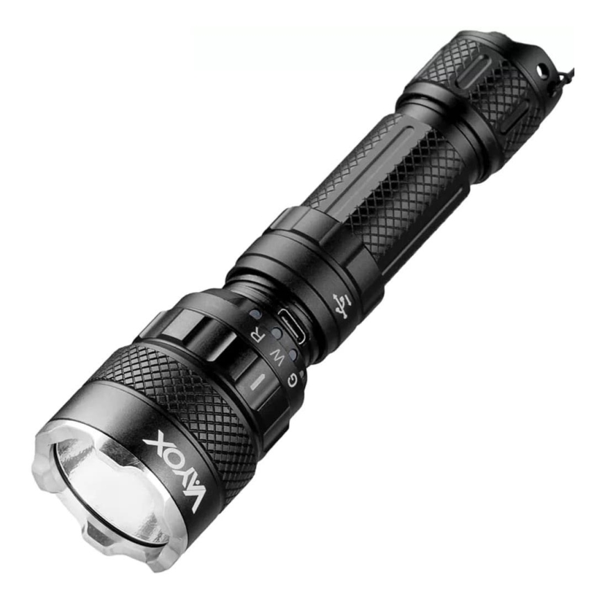 LED RGBW Hämardatav laetav taskulamp LED/15W/5V IP66 1500 läikiv 2000 mAh