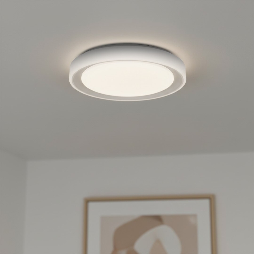 Hämardatav LED RGBW laelamp MELO LED/36W/230V 3000-6000K läbimõõt 39 cm valge + kaugjuhtimispult