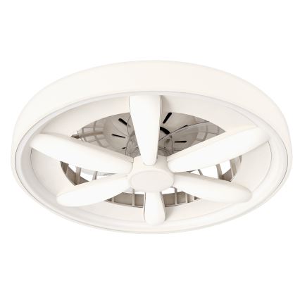 LED RGBW hämardatav laelamp ventilaatoriga MALAWI LED/48W/230V 3000-6500K valge + kaugjuhtimispult