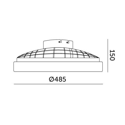 LED RGBW hämardatav laevalgusti ventilaatoriga VENTELUX LED/48W/230V 3000/4000/6500K läbimõõt 48,5 cm must + kaugjuhtimispult