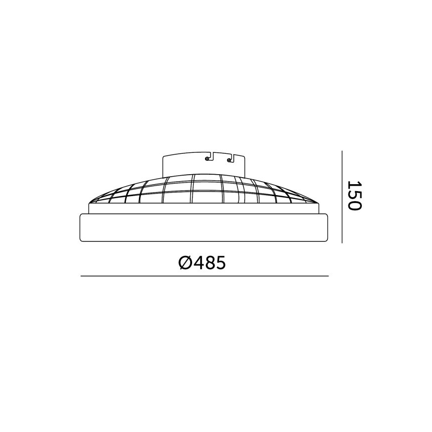 LED RGBW hämardatav laevalgusti ventilaatoriga VENTELUX LED/48W/230V 3000/4000/6500K läbimõõt 48,5 cm must + kaugjuhtimispult