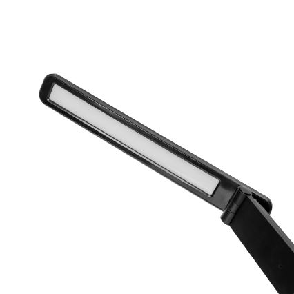 LED RGBW Hämardatav puutetundlik laualamp juhtmevaba laadimisega, LCD ekraan ja USB pesa MAGNUS LED/6W/5V 3000-6500K must