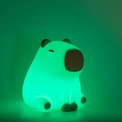 LED RGBW Hämardatav laste puutetundlik lamp LED/1W/5V USB 1200 mAh kapibaara