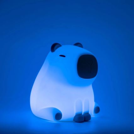 LED RGBW Hämardatav laste puutetundlik lamp LED/1W/5V USB 1200 mAh kapibaara