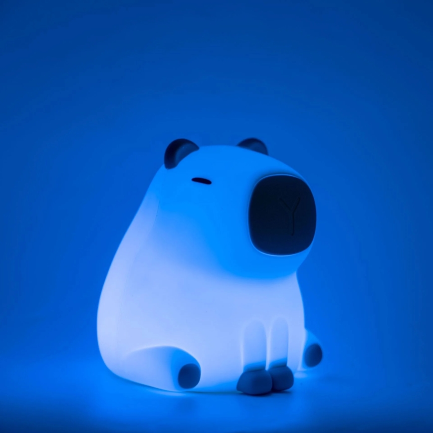 LED RGBW Hämardatav laste puutetundlik lamp LED/1W/5V USB 1200 mAh kapibaara