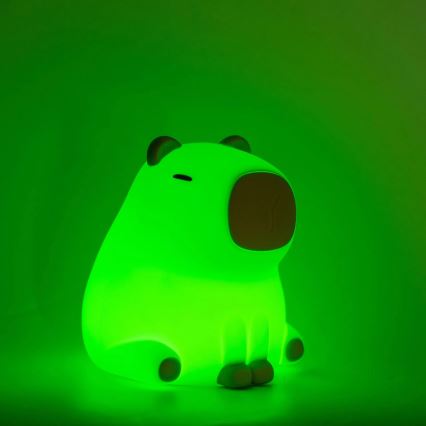 LED RGBW Hämardatav laste puutetundlik lamp LED/1W/5V USB 1200 mAh kapibaara