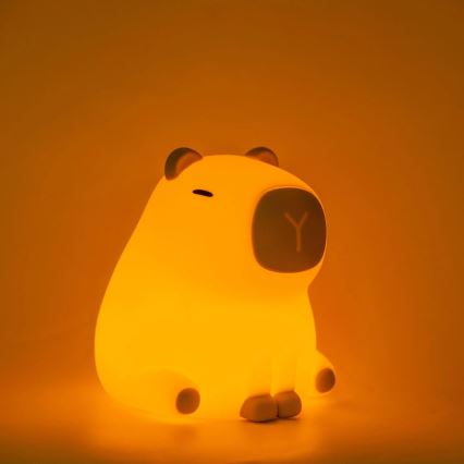 LED RGBW Hämardatav laste puutetundlik lamp LED/1W/5V USB 1200 mAh kapibaara