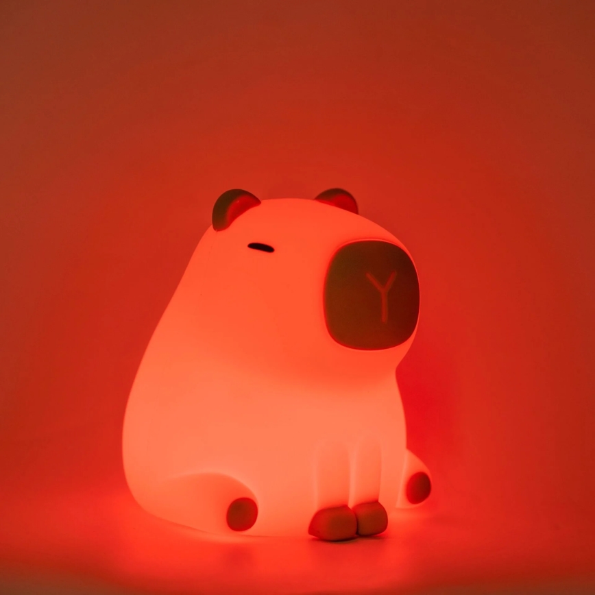 LED RGBW Hämardatav laste puutetundlik lamp LED/1W/5V USB 1200 mAh kapibaara
