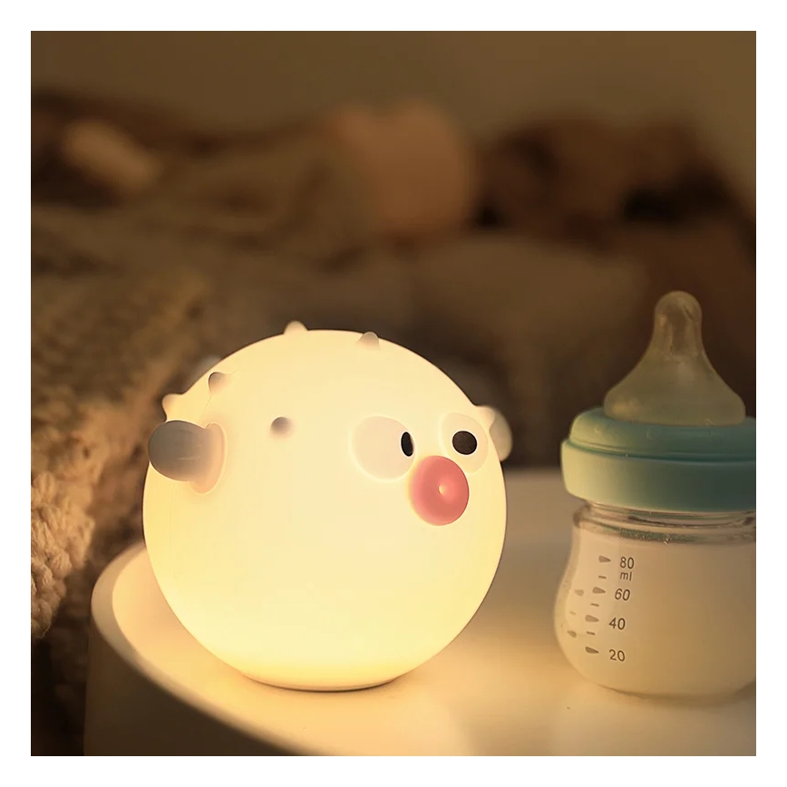 LED RGBW Hämardatav laste puutetundlik lamp HELI LED/1W/5V USB 1200 mAh kala sinine