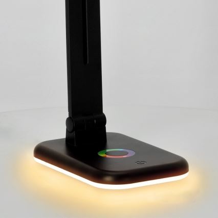 LED RGBW Hämardatav laualamp NOBLITE LED/7W/5V 3000/4000/6500K must
