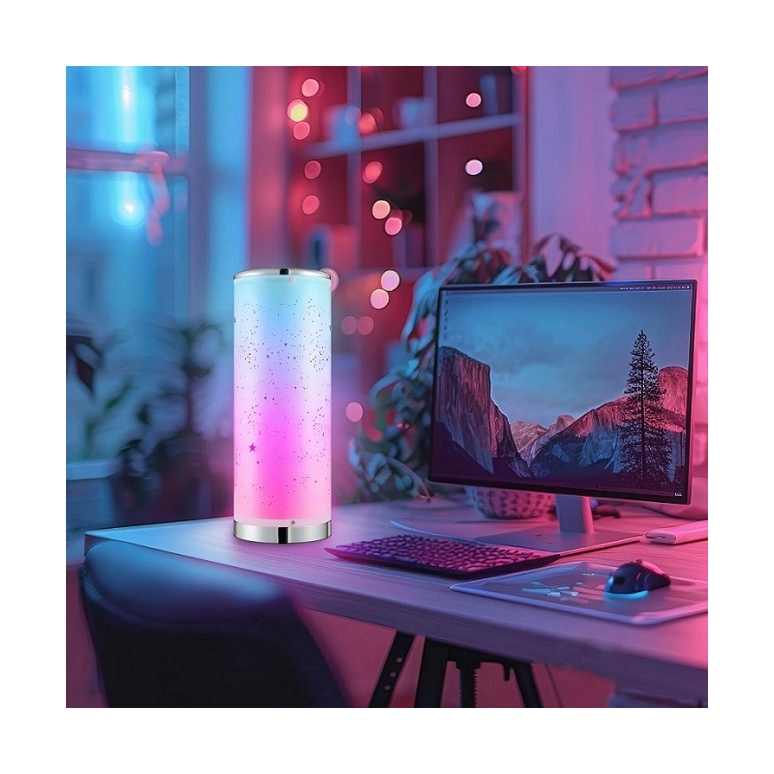 LED RGBW Hämardatav laualamp STELLA MINI LED/5W/5V + kaugjuhtimispult