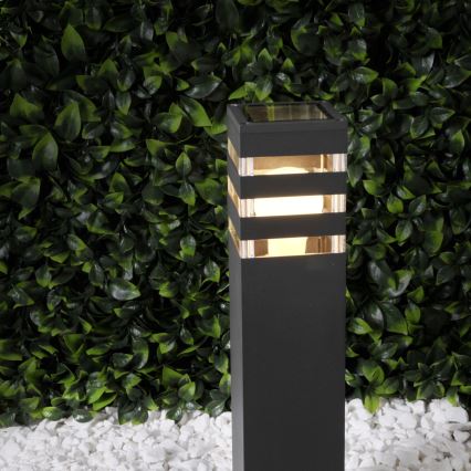 LED RGBW hämardatav välisvalgusti TEKSAS 1xE27/9W/230V 2700-6500K Wi-Fi 44 cm IP44 antratsiit