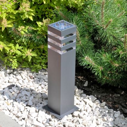 LED RGBW hämardatav välisvalgusti TEKSAS 1xE27/9W/230V 2700-6500K Wi-Fi 44 cm IP44 antratsiit