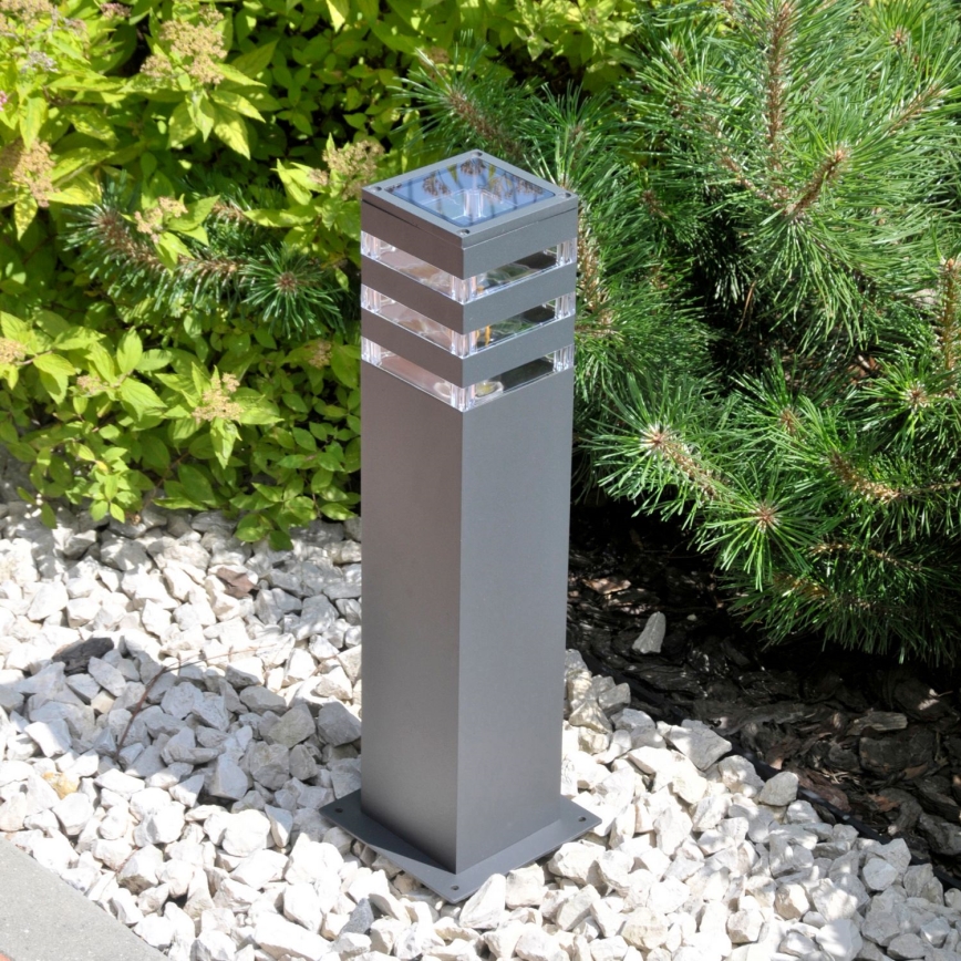 LED RGBW hämardatav välisvalgusti TEKSAS 1xE27/9W/230V 2700-6500K Wi-Fi 44 cm IP44 antratsiit