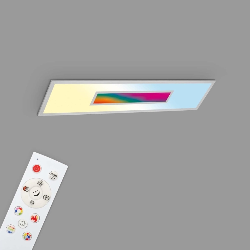 Hämardatav LED RGBW paneel LED/20W/230V 3000-6500K 25x100 cm hõbedane + kaugjuhtimispult