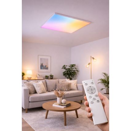 LED RGBW hämardatav pinnapealne LED-paneel/24W/230V 2700-6500K valge + kaugjuhtimispult
