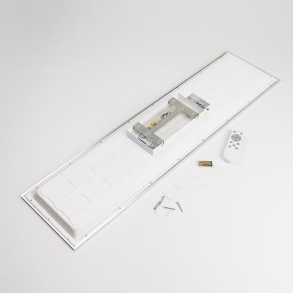 LED RGBW hämardatav pinnapealne LED-paneel/13,5W/230V 3000-6500K 29,5x59,5 cm hõbedane + kaugjuhtimispult
